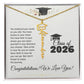 Personalized Graduation Cap Name Necklace