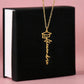 Personalized Graduation Name Necklace for Daughter
