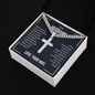 Husband Personalized Cross on Cuban Link Chain