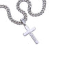 To My Husband Personalized Cross with Cuban Link Chain