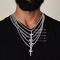 Husband Personalized Cross on Cuban Link Chain
