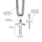 Husband Personalized Cross on Cuban Link Chain