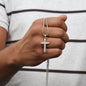 Personalized Cross on a snake chain for Dad